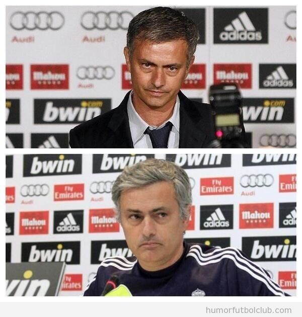 Diferencias en apariencia física de Mourinho tras su paso por el Madrid