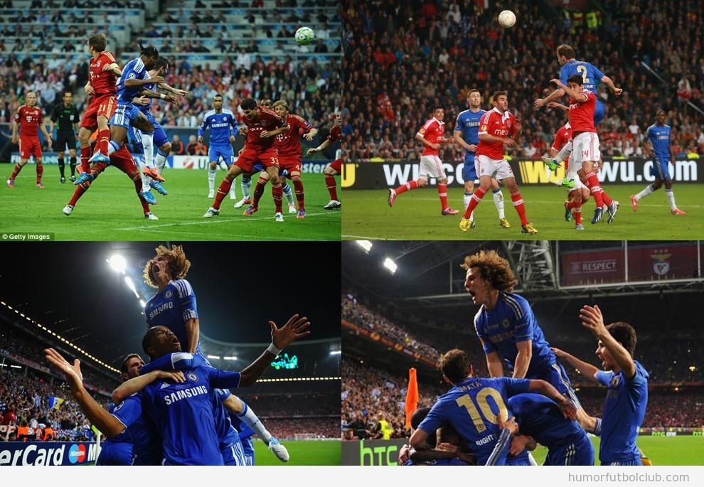 Fotos de la celebración de David Luiz de la Europa League