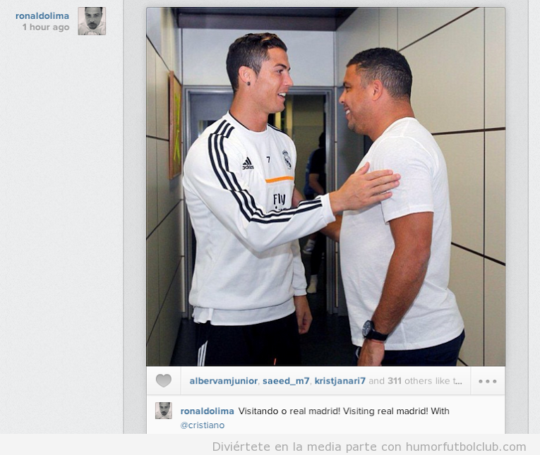 Foto de Cristiano Ronaldo y Ronaldo Nazario