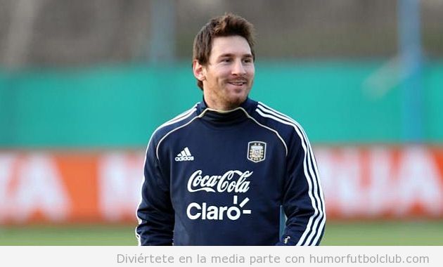 Foto curiosa de Messi con la barba roja
