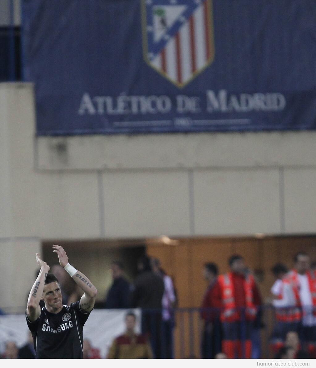 Torres saluda al Calderón en el Atlético de Madrid - Chelsea