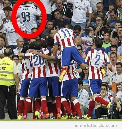 Aficionado Real Madrid Camiseta minuto 93 vs Atlético Madrid