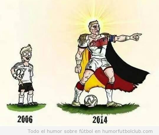 Viñeta graciosa Bastian Schweinsteiger, nuevo capitán Alemania