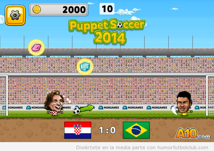 videojuego online puppet soccer 2014