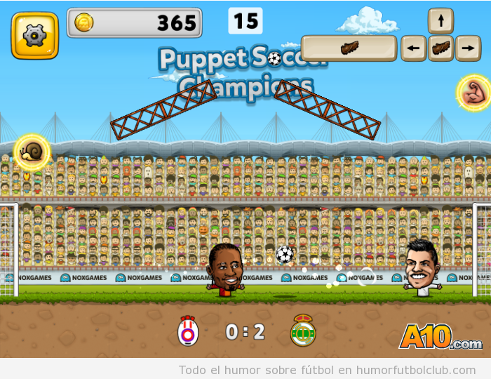 videojuego online puppet soccer champions
