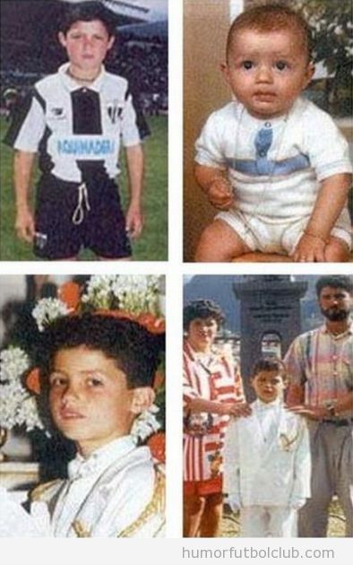 Fotos de Cristiano Ronaldo cuando era pequeño
