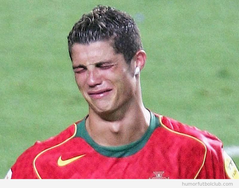 Cristiano Ronaldo llora porque le ha tocado España Portugal en Semifinales