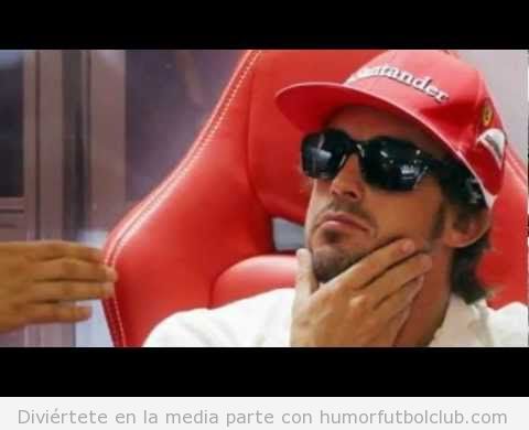 Fernando Alonso like a boss con gafas de sol gana GP Europa 2012 en Valencia
