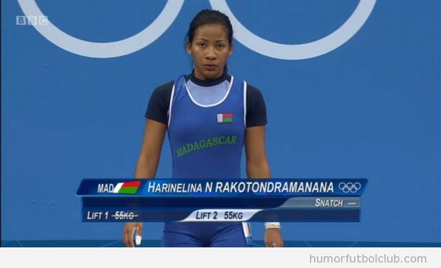 Apellido raro de una atleta llamada harelina n rakotondramananana en los Juegos Olímpicos 2012
