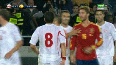 Gif animado de Sergio Ramos en España versus Georgia