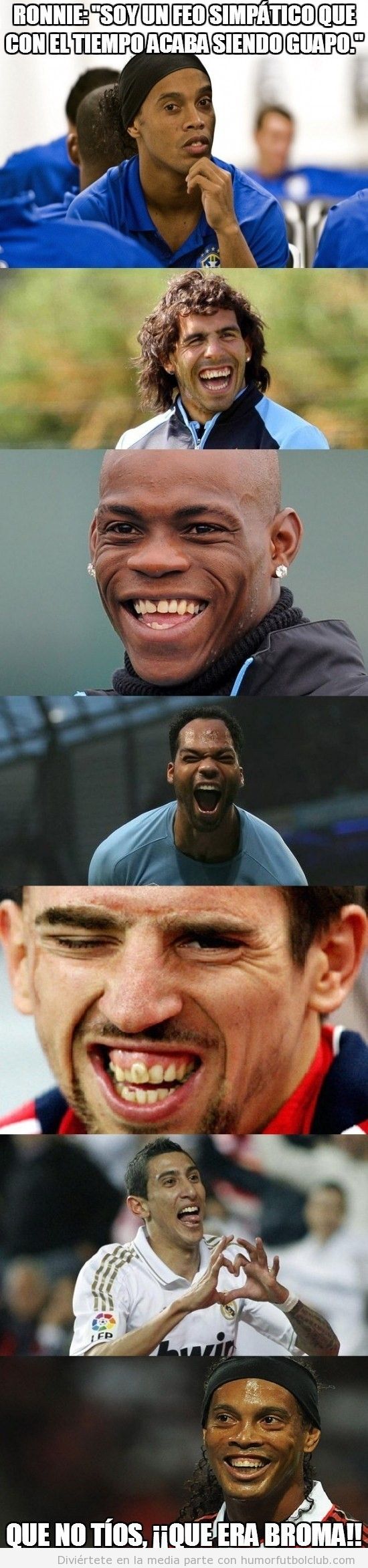 Futbolistas feos y sus sonrisas