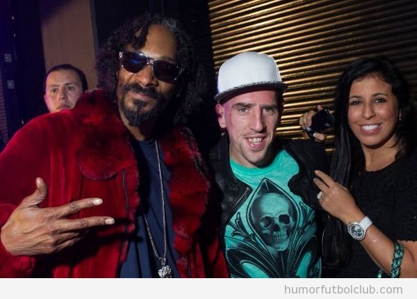 Ribery y Snoop Lion en una discoteca