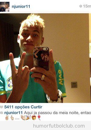 Foto de Neymar en su 21 cumpleaños en Instagram