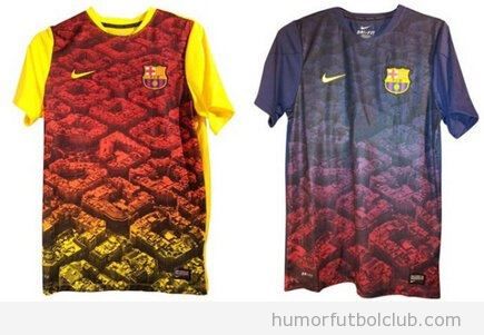 Camisetas de entrenamiento del Barça, temporada 2013-2014