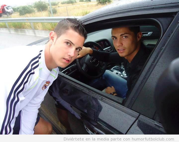 Foto curiosa de un aficionado del Real Madrid parecido a Cristiano Ronaldo