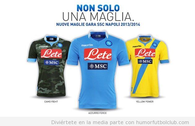 Camiseta de camuflaje militar del Napoli