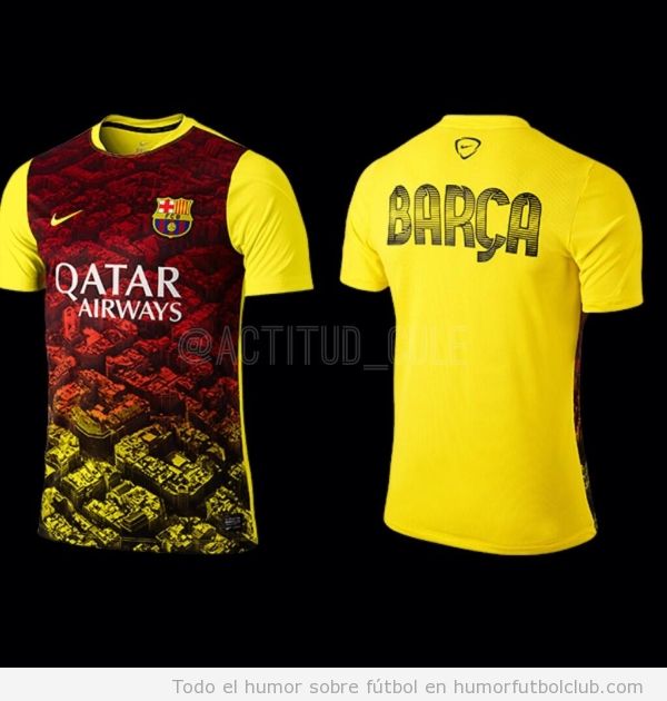 Camiseta de entrenamiento del Barça 2014 fea
