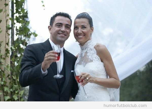 Foto de la boda de Xavi, el futbolista del Barça