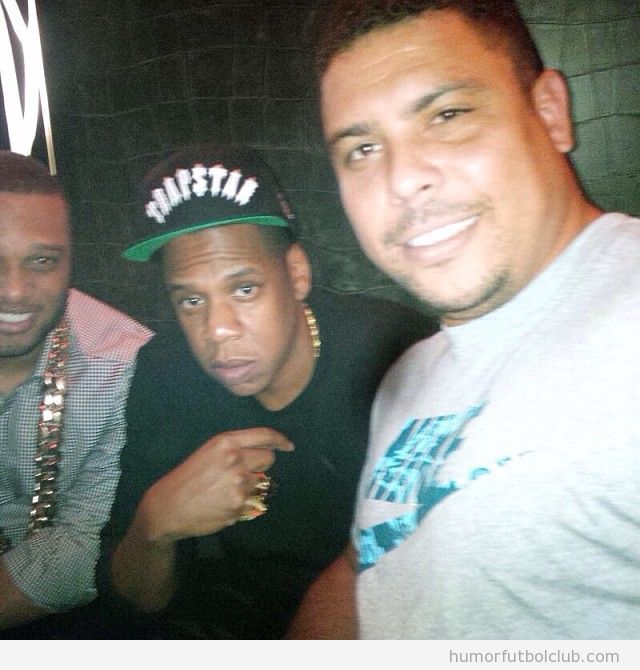 Foto de Ronaldo Lima con Jay Z