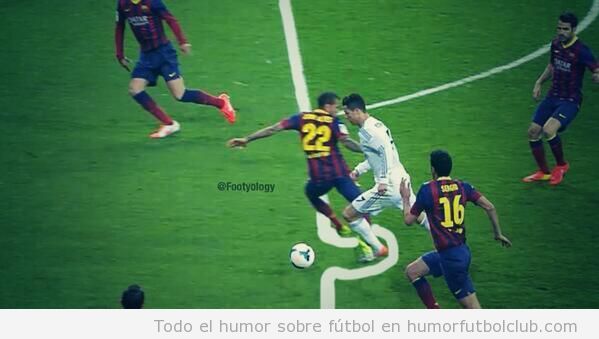 Photoshop penalty Cristiano Ronaldo en el Real Madrisd vs Barça