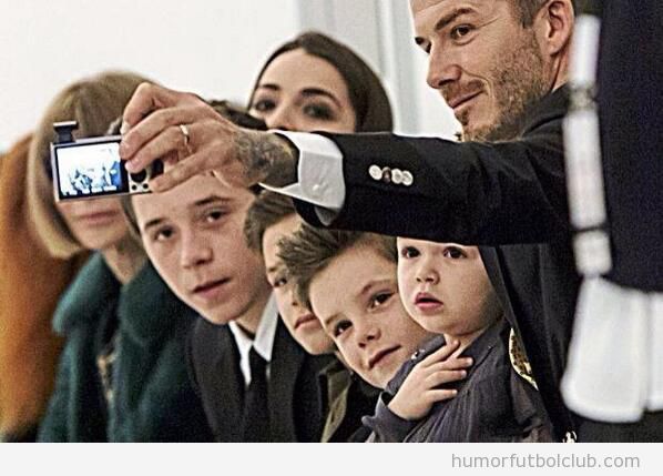 Selfie de la familia Beckham