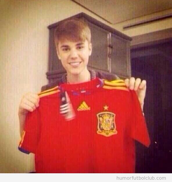 Justin Bieber camiseta España