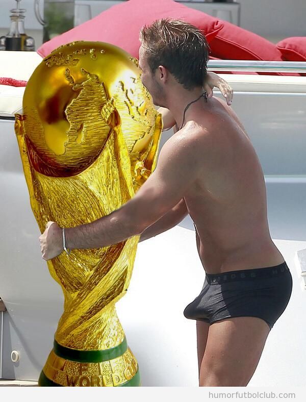 Meme gracioso erección Mario Gotze Copa del Mundo