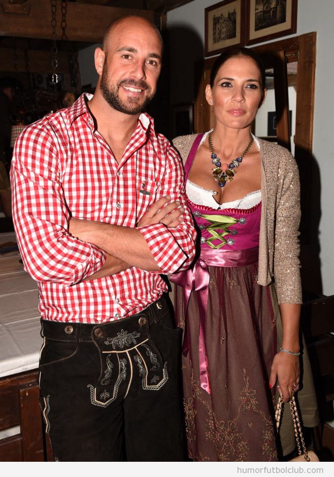 Pepe Reina y Yolanda Ruiz en Oktoberfest