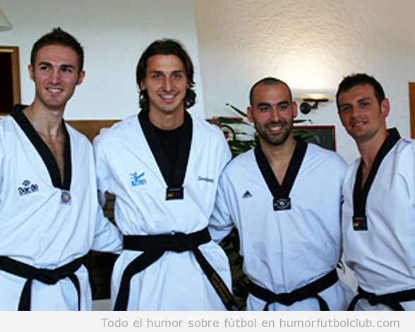 Ibrahimovic cinturón negro Taekwondo