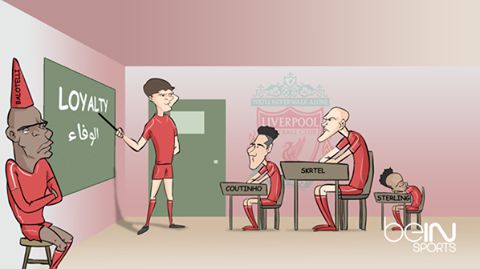 Viñeta graciosa fútbol, Gerrard en el Liverpool